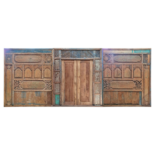 Balinese Original Vintage 3 Piece Door & Panel Set - AA20