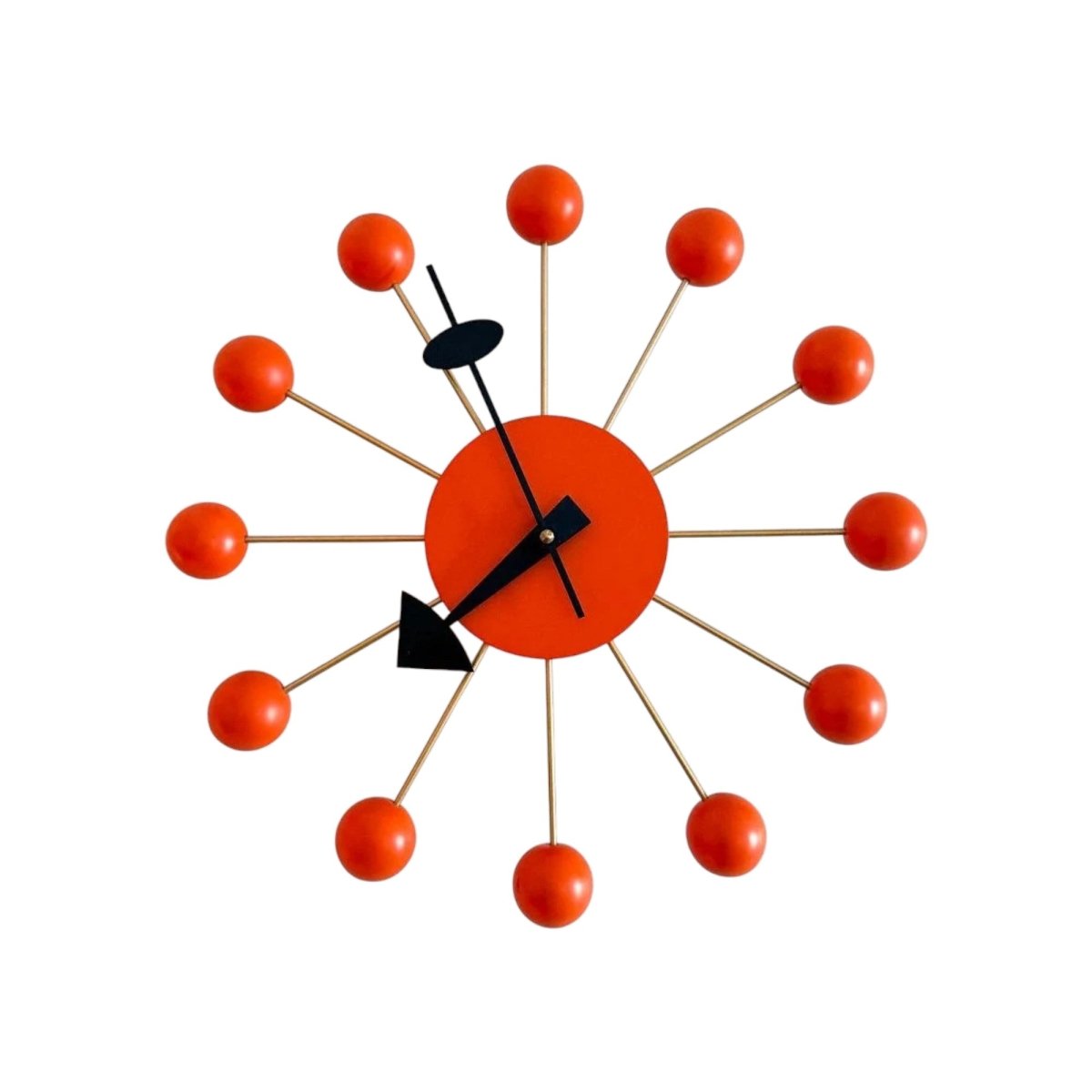 Ball Clock by George Nelson for Vitra — Orange | Bazaa | Designer, Vintage and Antique Furniture