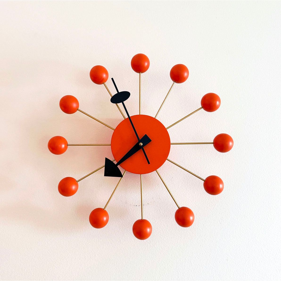 Ball Clock by George Nelson for Vitra — Orange | Bazaa | Designer, Vintage and Antique Furniture