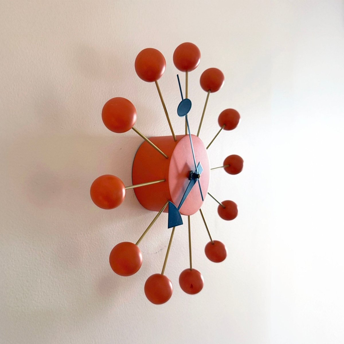 Ball Clock by George Nelson for Vitra — Orange | Bazaa | Designer, Vintage and Antique Furniture