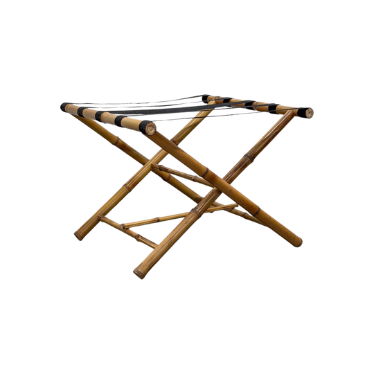 Bamboo Suitcase Stand