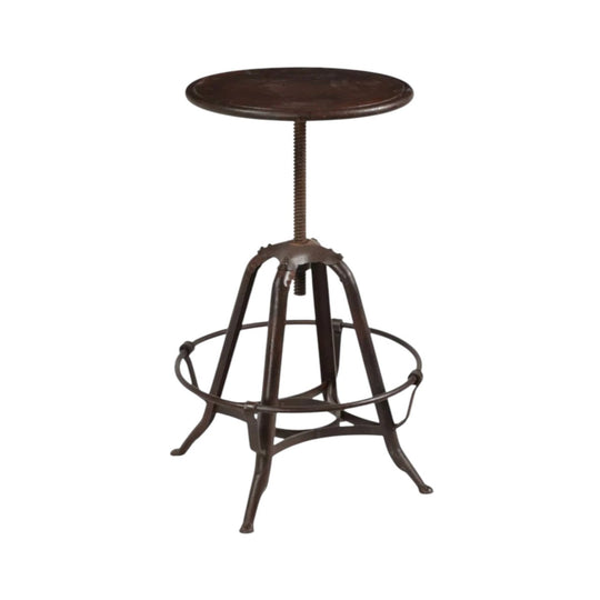 BAR STOOL ANTIQUE BROWN