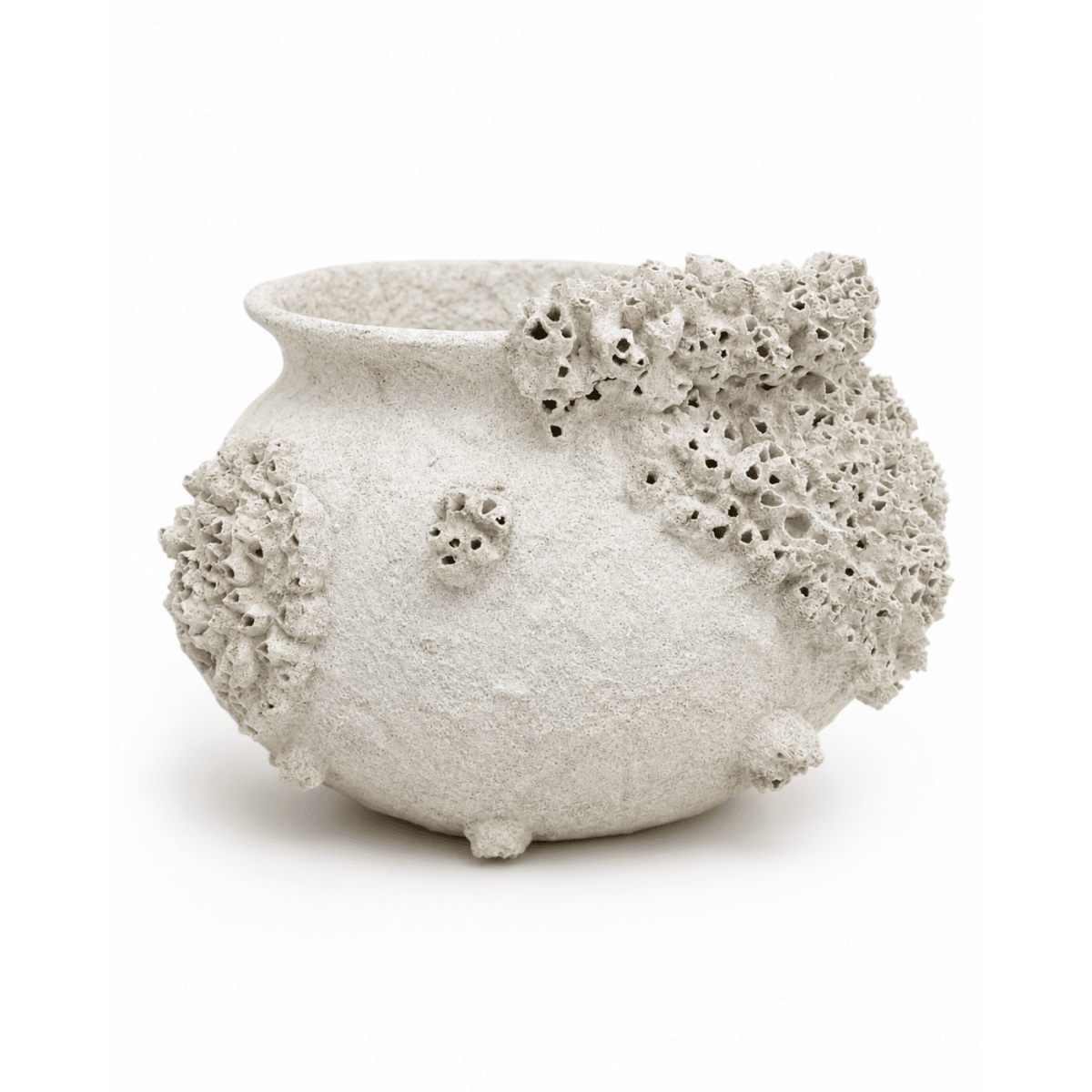 Barnacle Pot Coastal Sculptural Vessel Organic Coral Style Decor | Bazaa | Designer, Vintage and Antique Furniture