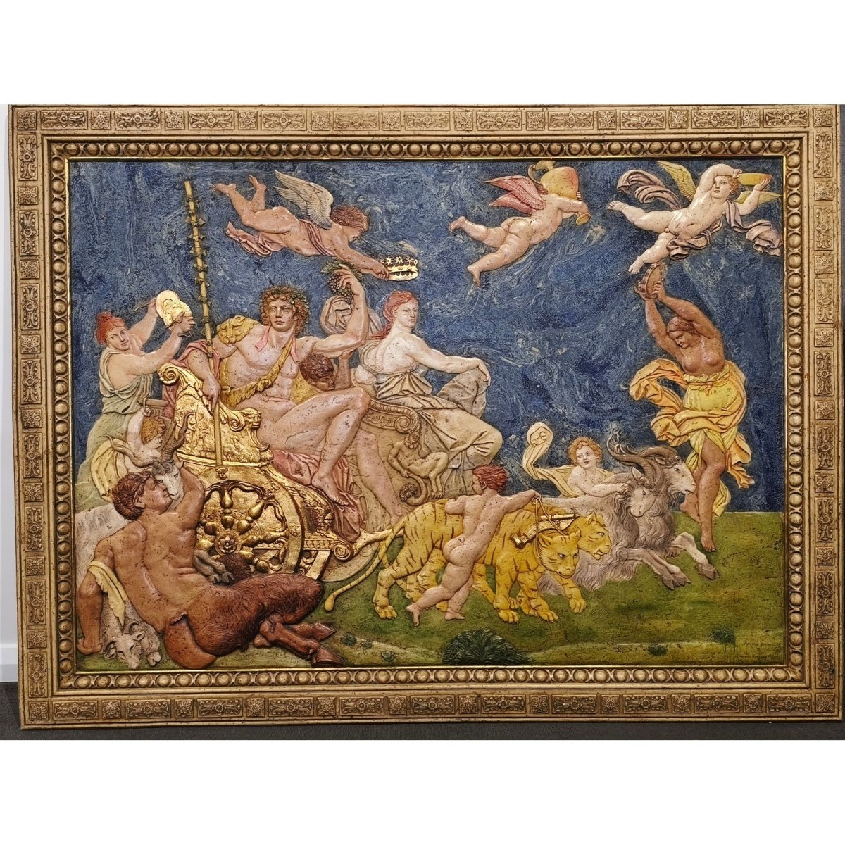 Baroque-Style "Triumph of Bacchus and Ariadne" Large 3D Wall Relief | ArteOreJudo Studio Reproduction | Bazaa | Designer, Vintage and Antique Furniture