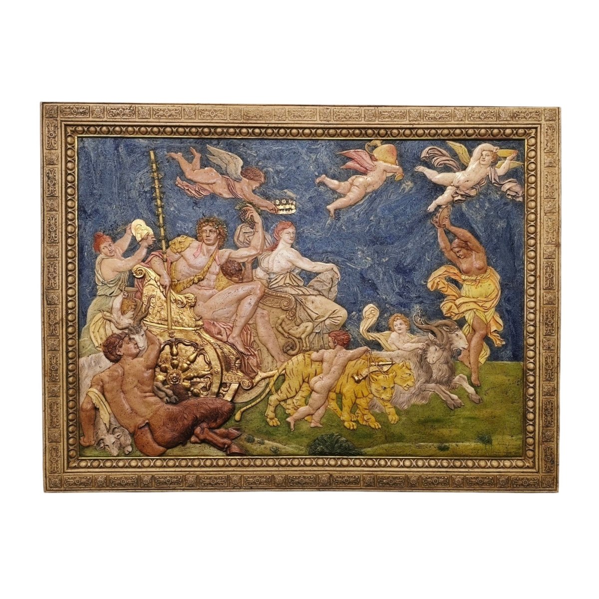 Baroque-Style "Triumph of Bacchus and Ariadne" Large 3D Wall Relief | ArteOreJudo Studio Reproduction | Bazaa | Designer, Vintage and Antique Furniture