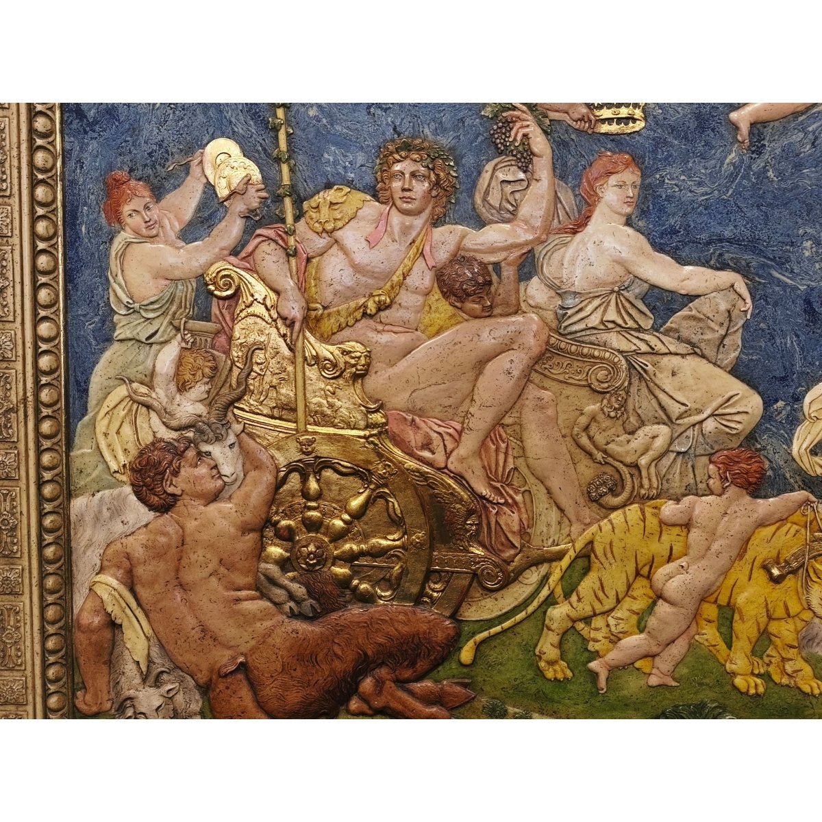 Baroque-Style "Triumph of Bacchus and Ariadne" Large 3D Wall Relief | ArteOreJudo Studio Reproduction | Bazaa | Designer, Vintage and Antique Furniture