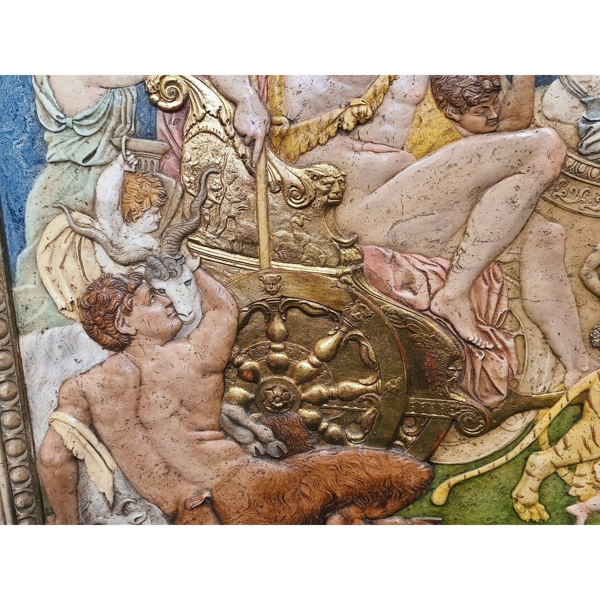Baroque-Style "Triumph of Bacchus and Ariadne" Large 3D Wall Relief | ArteOreJudo Studio Reproduction | Bazaa | Designer, Vintage and Antique Furniture