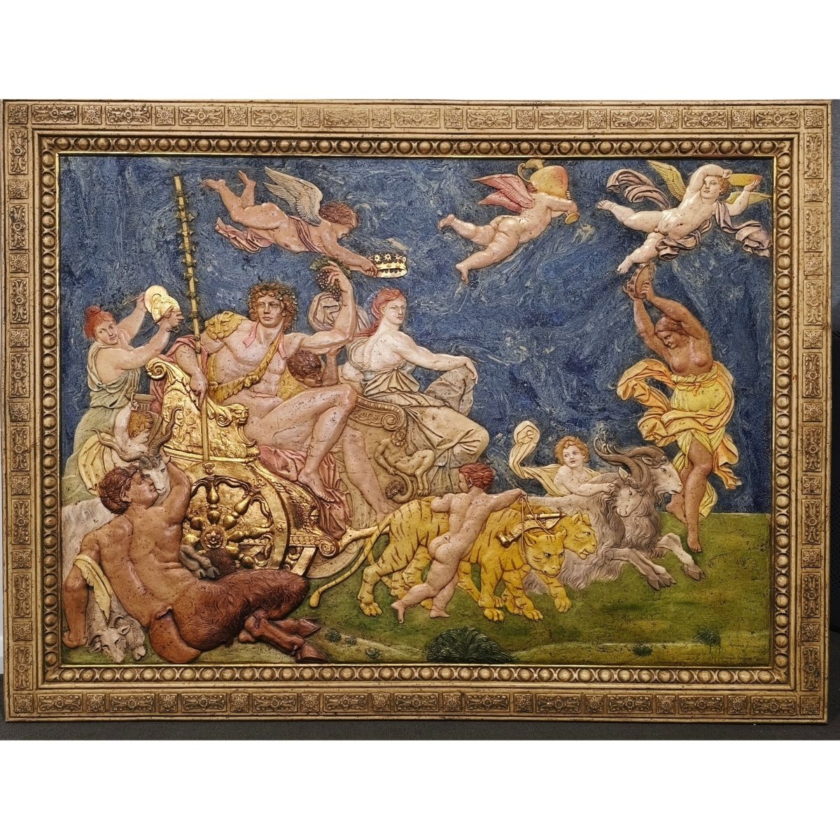 Baroque-Style "Triumph of Bacchus and Ariadne" Large 3D Wall Relief | ArteOreJudo Studio Reproduction | Bazaa | Designer, Vintage and Antique Furniture