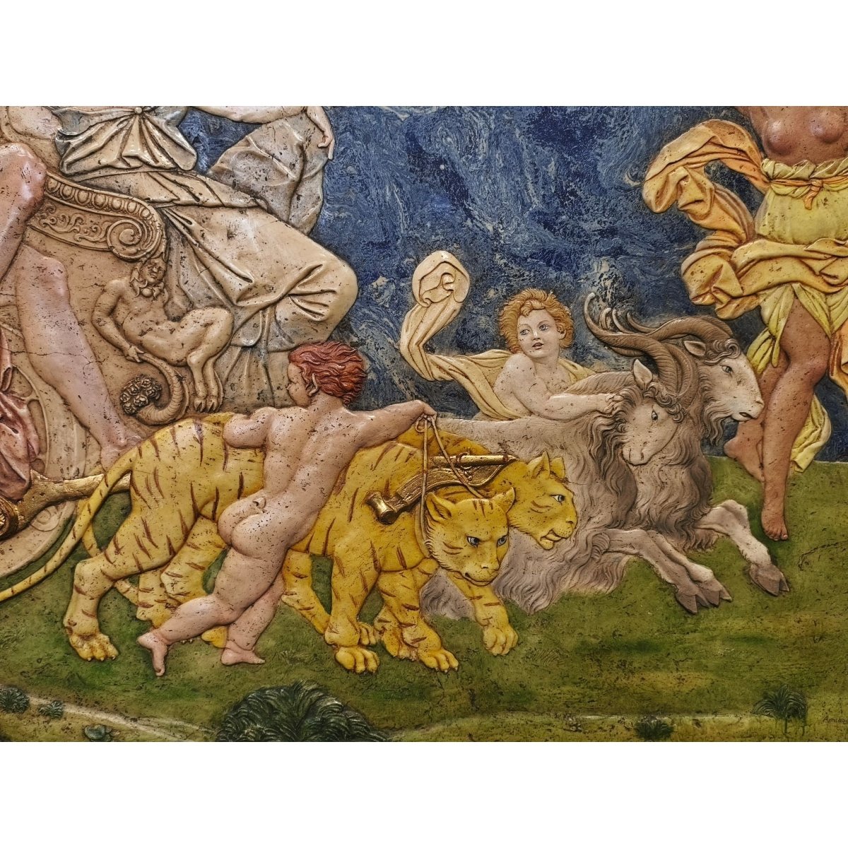 Baroque-Style "Triumph of Bacchus and Ariadne" Large 3D Wall Relief | ArteOreJudo Studio Reproduction | Bazaa | Designer, Vintage and Antique Furniture