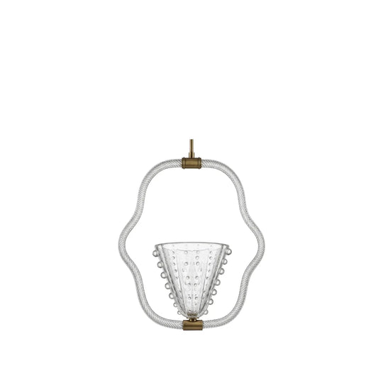 Barovier & Toso Art Deco Bullicante Murano Pendant