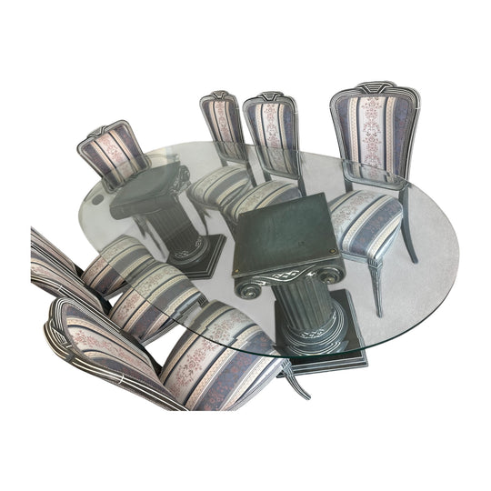 Italian handmade chairs & dining table