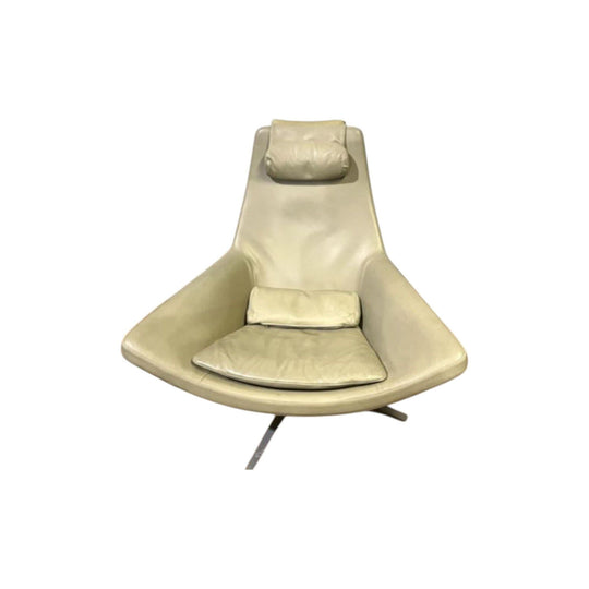 B&B Italia "Metropolitan" Armchair – Leather / Swivel Base