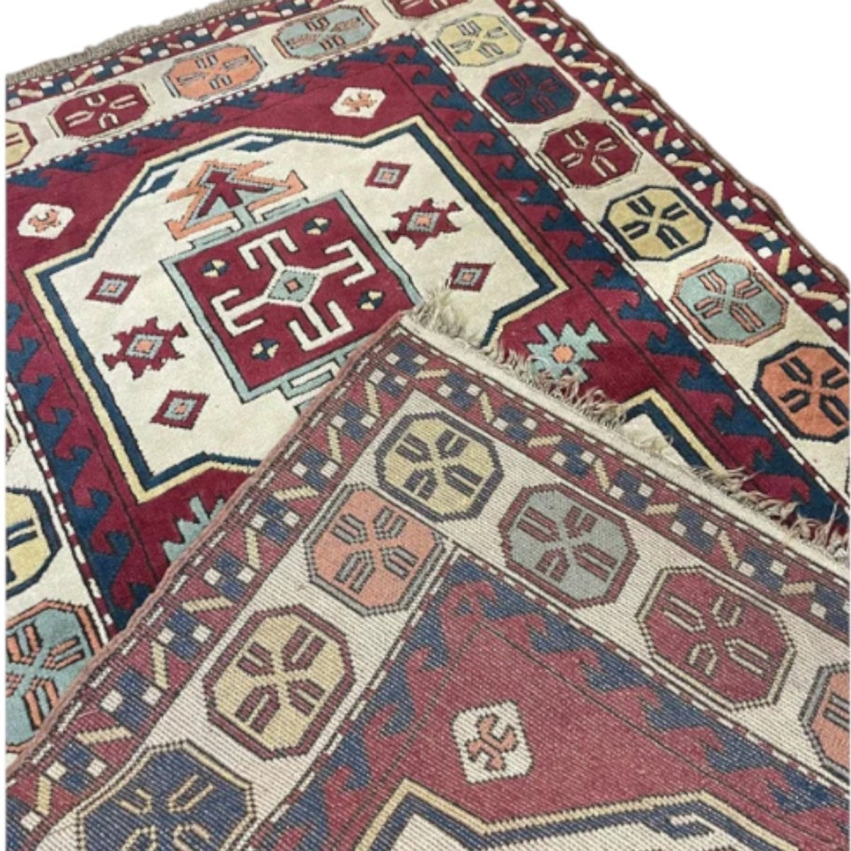 Beautiful Colorful Woven Rug | Bazaa | Designer, Vintage and Antique Furniture