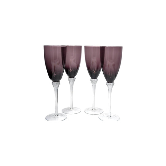 Beautiful Tall Purple Wine Glasses
