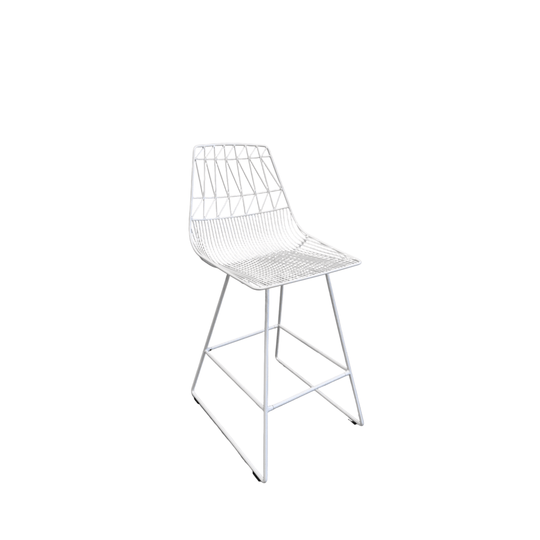 Bend Counter Stool White