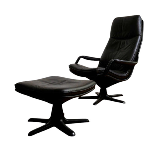 Berg C90 Easy Chair and Ottoman