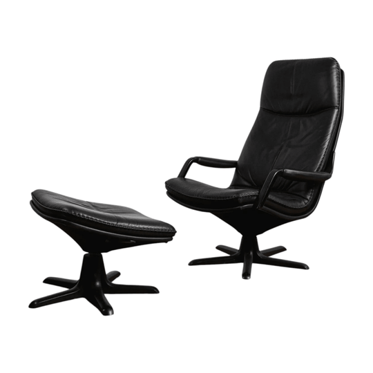 Berg C90 Easy Chair and Ottoman