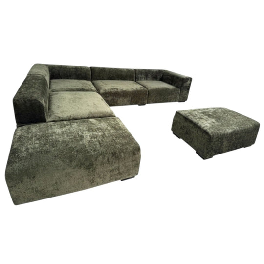 Bespoke Forest Green Modular Sofa