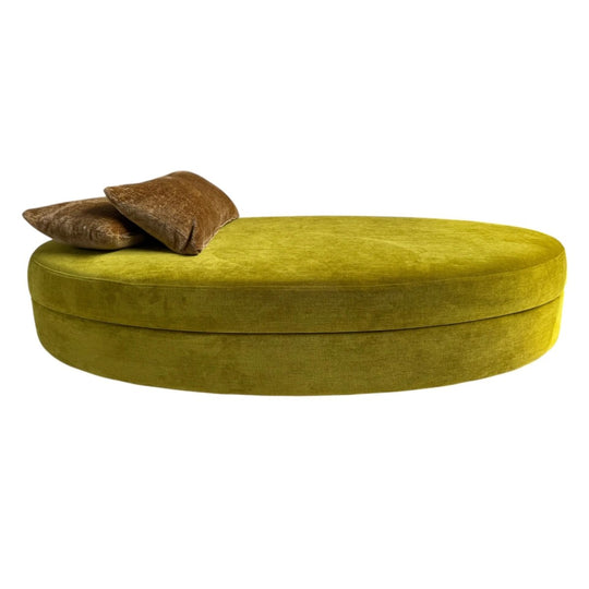 Bespoke Large Ottoman - Chatruese Velvet