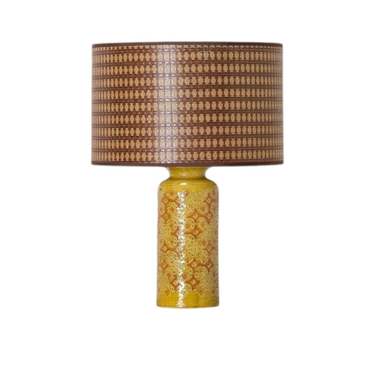 Bitossi Italy 'Spagnolo' Table Lamp with Hand Made Lampshade
