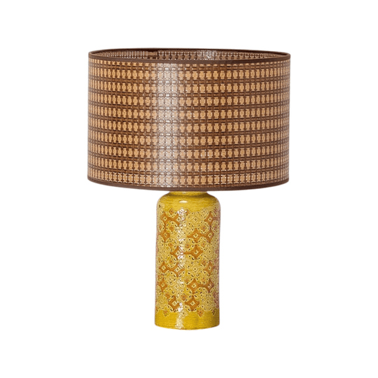 Bitossi 'Spagnoli' Pattern Ceramic Table Lamp, c1970