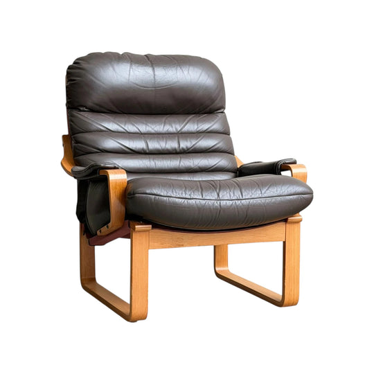 Tessa Austin Chocolate Brown Leather Armchair