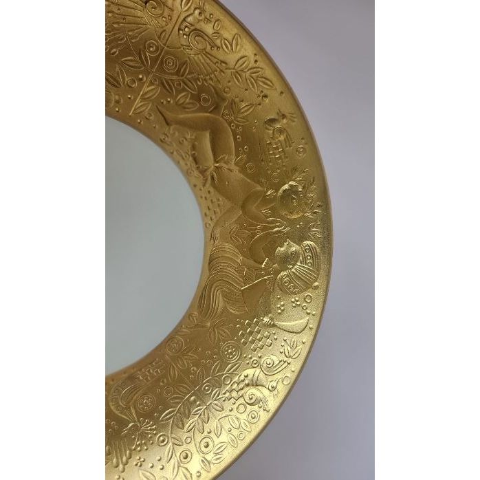 Bjorn Wiinblad for Rosenthal Studio-Linie Magic Flute Gold Porcelain Plate | Bazaa | Designer, Vintage and Antique Furniture