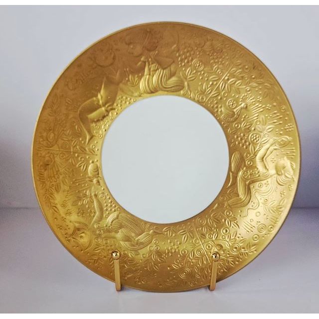 Bjorn Wiinblad for Rosenthal Studio-Linie Magic Flute Gold Porcelain Plate | Bazaa | Designer, Vintage and Antique Furniture
