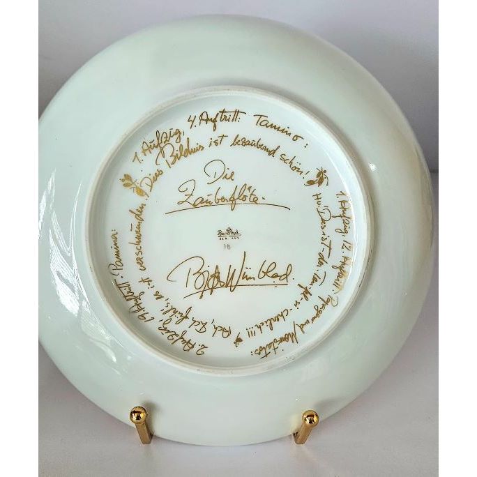Bjorn Wiinblad for Rosenthal Studio-Linie Magic Flute Gold Porcelain Plate | Bazaa | Designer, Vintage and Antique Furniture