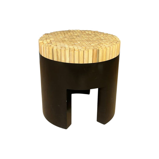 Black Chiquita Stool by Kenneth Cobonpue