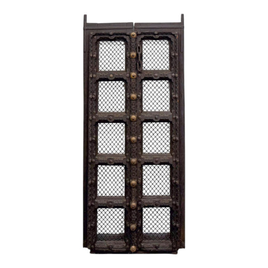 Black Iron Jail Door