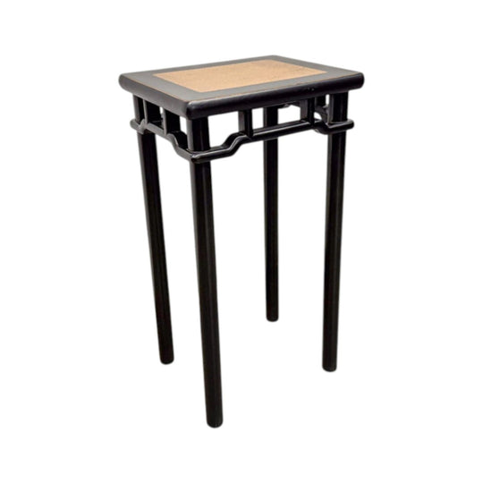 Black Lacquer Vase Table