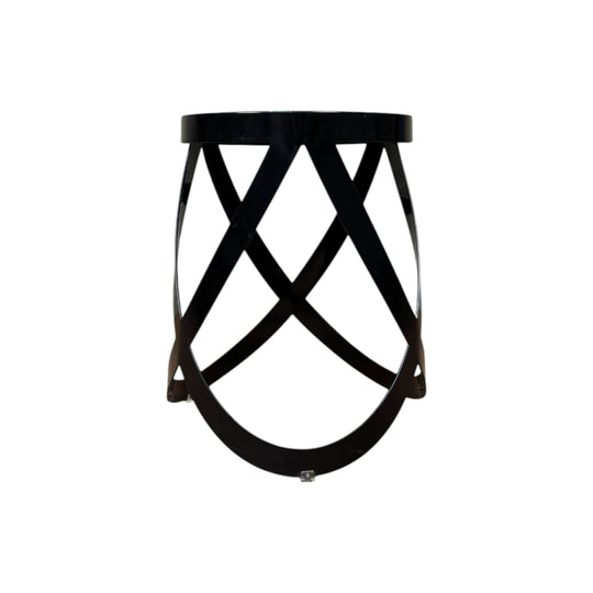 Black Metal Ribbon Stool by Cappellini