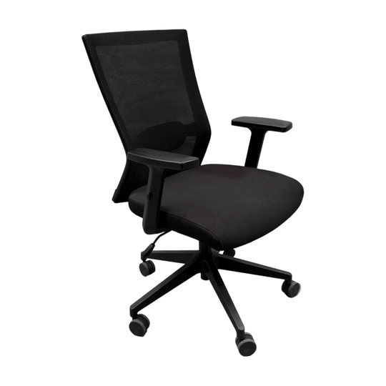 Black Task Chair with Armrests