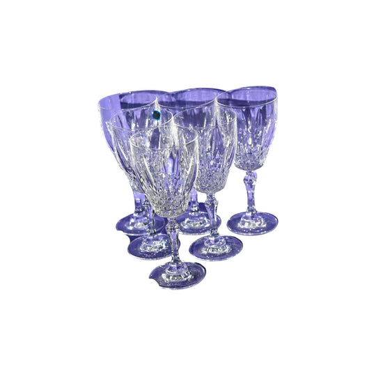 Blarney Lead Crystal Water Goblets. Set of 6