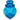 Blue glass apothecary jar bottle, made in Belgium - Bazaa