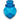 Blue glass apothecary jar bottle, made in Belgium - Bazaa