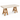Boathouse Trestle Dining Table Stone Top & Timber Legs | Bazaa | Designer, Vintage and Antique Furniture