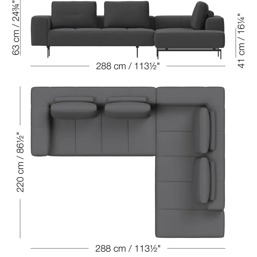 BoConcept Amsterdam Corner Sofa | Bazaa | Designer, Vintage and Antique Furniture