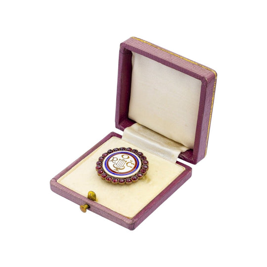 Bohemian Garnet Brooch 'Czech Singing Community'