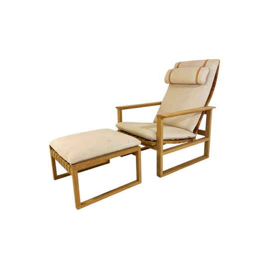 Børge Mogensen Sleigh / Sled chair and footstool
