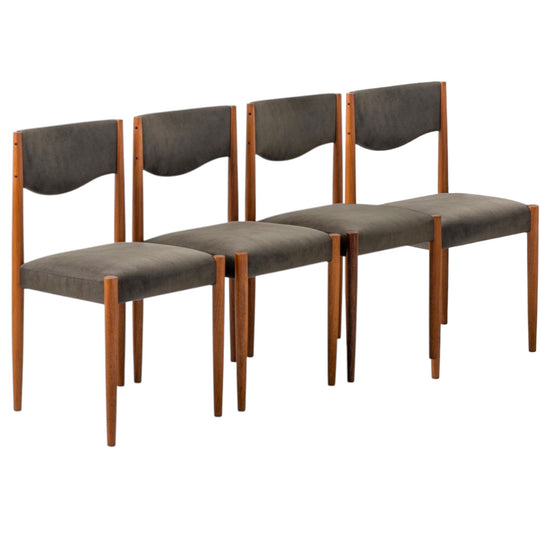 Set of 4 Restored Parker Furniture Model 62 Dining Chairs