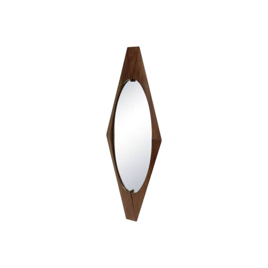 Brazilian Rosewood Diamond Shape Mirror