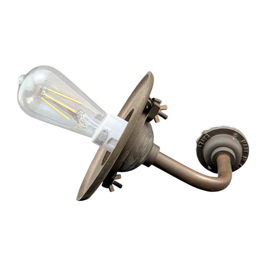 Bronze and Copper Shipyard Wall Light | English Industrial