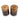 Brown Glaze Drip Salt & Pepper Shaker Set - Bazaa