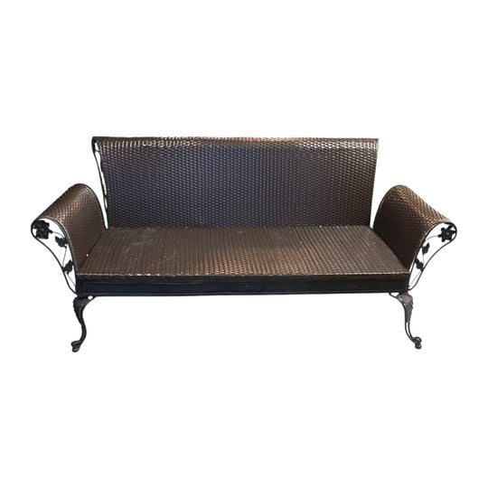 Brown Wicker Sofa