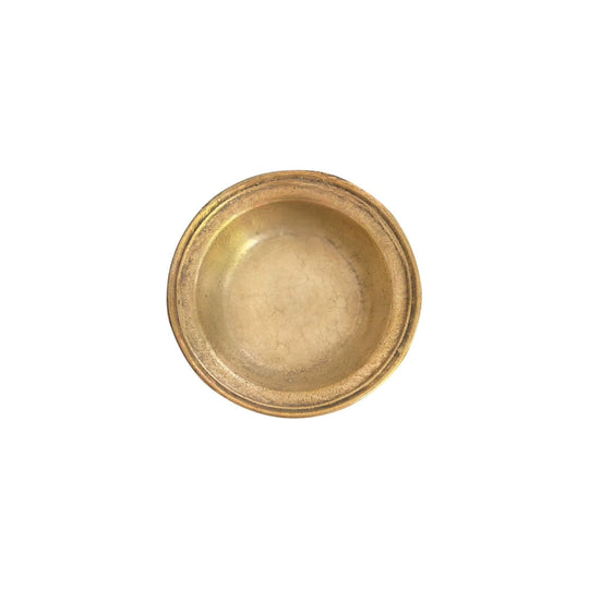 Brutalist Solid  Brass Bowl