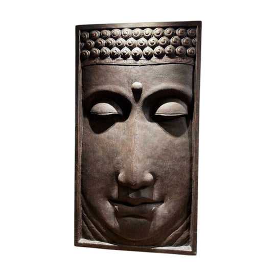 Buddha Face Wall Panel – 185cm x 102cm | Fibreglass