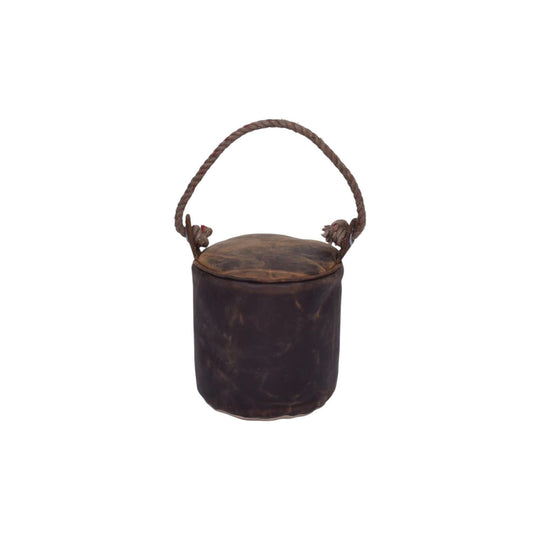 Buffed Vegan Leather Door Stopper - Cylinder