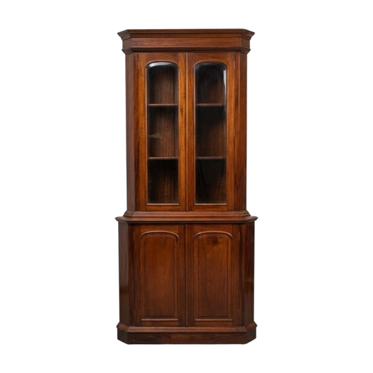 Reproduction antique style corner cabinet